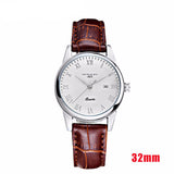 Minimalist Watch with Leather Strap