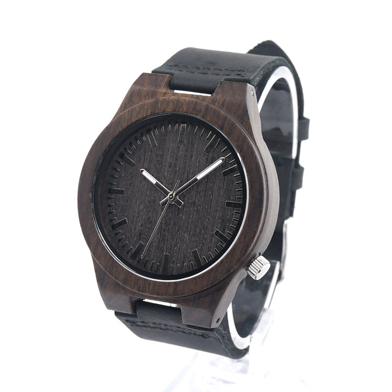 Dark clearance wood watch