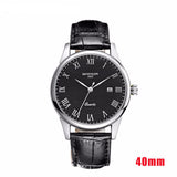 Minimalist Watch with Leather Strap