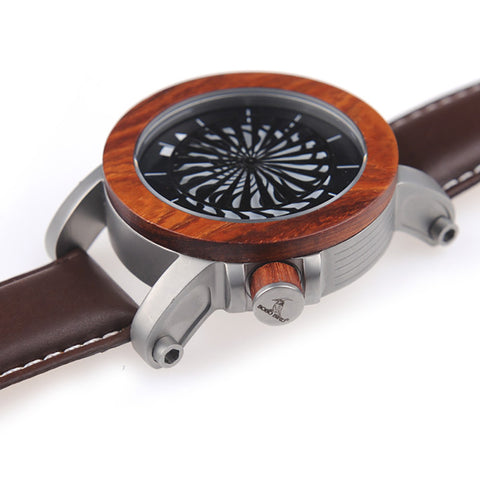 Propeller Dark Wood Watch