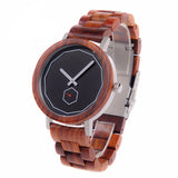 Red Wood Minimalist Watch