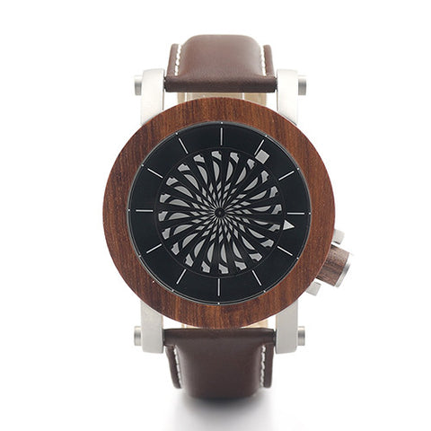 Propeller Dark Wood Watch