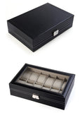 12 Grid Leather Watch Box