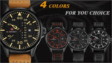 Leather Band Army Watch